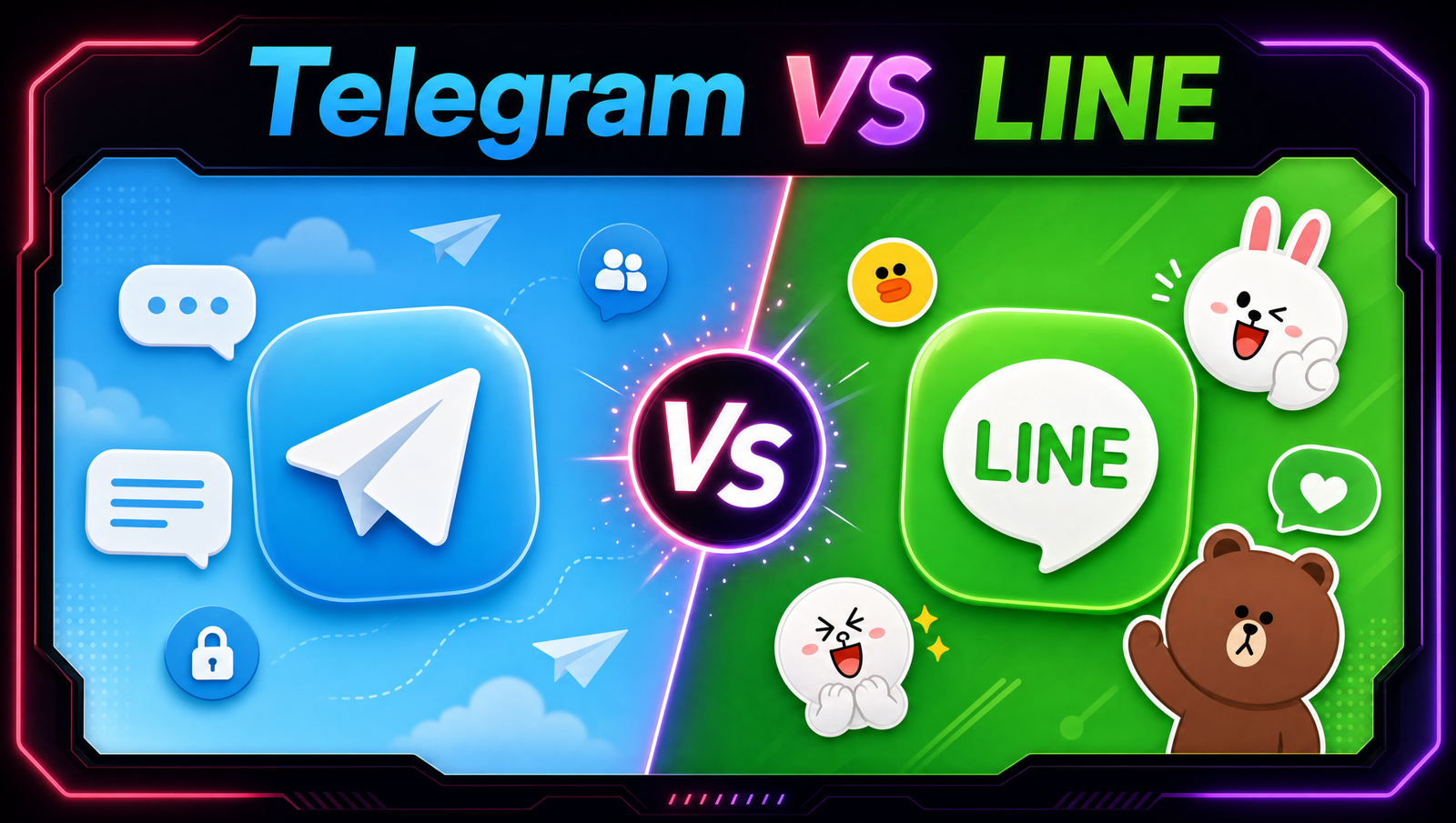 เปรียบเทียบ Telegram กับ LINE แอปแชตไหนดีกว่ากัน